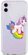 TopQ iPhone 11 silicone Flying Unicorn 44989 - Phone Cover