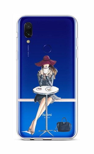 TopQ Xiaomi Redmi 7 silicone Lady 6 44808 - Phone Cover - Main image
