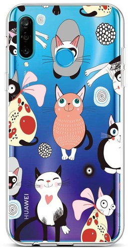 TopQ Huawei P30 Lite silicone Cats 2 44716 - Phone Cover - Main image