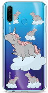 TopQ Huawei P30 Lite silicone Grey Unicorns 44702 - Phone Cover