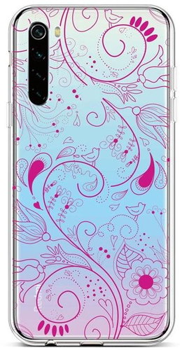 TopQ Xiaomi Redmi Note 8 silicone Pink Ornament 44572 - Phone Cover - Main image