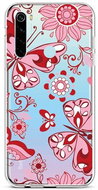 TopQ Xiaomi Redmi Note 8 silicone Pink Butterfly 44567 - Phone Cover