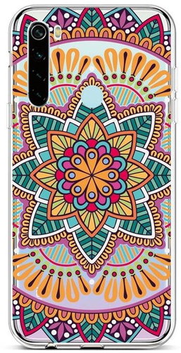 TopQ Xiaomi Redmi Note 8 silicone Happy Mandala 44550 - Phone Cover - Main image
