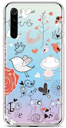 TopQ Xiaomi Redmi Note 8 silicone Funny 44546 - Phone Cover - Main image