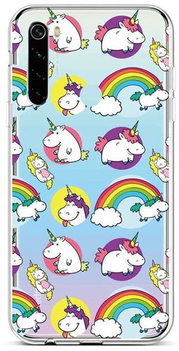 TopQ Xiaomi Redmi Note 8 silicone Chunky Unicorns 44538 - Phone Cover - Main image