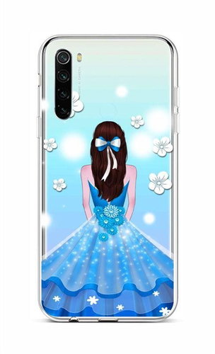 TopQ Xiaomi Redmi Note 8 silicone Blue Princess 44518 - Phone Cover - Main image