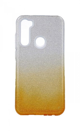 Forcell Xiaomi Redmi Note 8 glitter silver-orange 44411 - Phone Cover - Main image