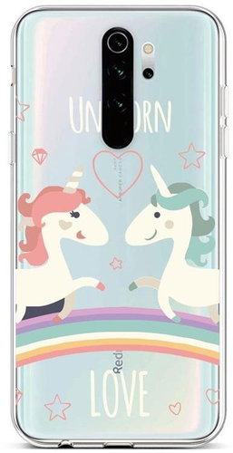 TopQ Xiaomi Redmi Note 8 Pro silicone Unicorn Love 44230 - Phone Cover - Main image