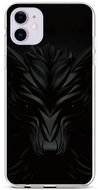 TopQ iPhone 11 silicone Black Wolf 44213 - Phone Cover