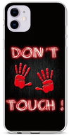 TopQ iPhone 11 silicone Don't Touch Red 44210 - Phone Cover