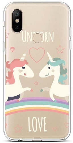 TopQ Xiaomi Mi A2 silicone Unicorn Love 43532 - Phone Cover - Main image
