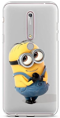 TopQ Nokia 6.1 silicone Minion 43466 - Phone Cover - Main image