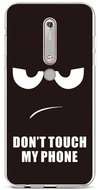 TopQ Nokia 6.1 silicone Don't Touch 43462 - Phone Cover