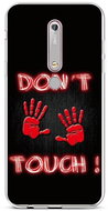 TopQ Nokia 6.1 silicone Don't Touch Red 43461 - Phone Cover