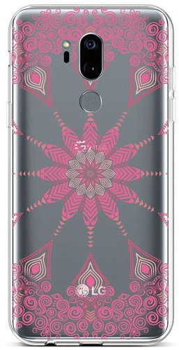 TopQ LG G7 ThinQ silicone Pink Mandala 43441 - Phone Cover - Main image