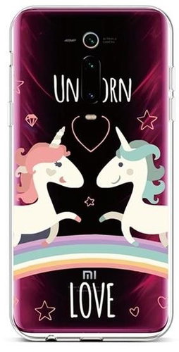 TopQ Xiaomi Mi 9T silicone Unicorn Love 43018 - Phone Cover - Main image