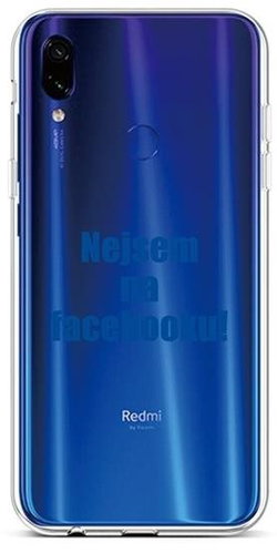 TopQ Xiaomi Redmi Note 7 silicone I'm not on Facebook 42928 - Phone Cover - Main image