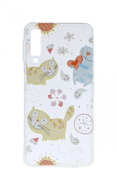 TopQ Samsung A7 silicone Happy Cats 42725 - Phone Cover