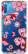 TopQ Samsung A7 silicone Pink Butterfly 42718 - Phone Cover