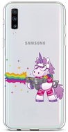 TopQ Samsung A70 silicone Rainbow Gun 42706 - Phone Cover