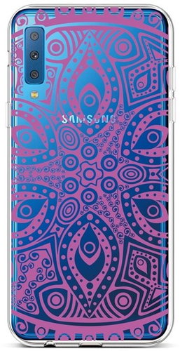 TopQ Samsung A7 silicone Violet Mandala 42673 - Phone Cover - Main image