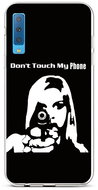 TopQ Samsung A7 silicone Don´t Touch Gun 42663 - Phone Cover