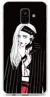 TopQ Samsung A6 silicone Dark Girl 42635 - Phone Cover