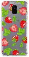 TopQ Samsung A6 silicone Strawberries 42632 - Phone Cover