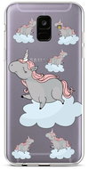 TopQ Samsung A6 silicone Grey Unicorns 42627 - Phone Cover