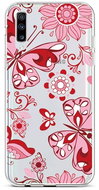 TopQ Samsung A70 silicone Pink Butterfly 42577 - Phone Cover