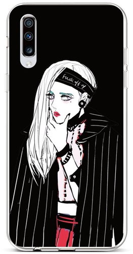 TopQ Samsung A70 silicone Dark Girl 42571 - Phone Cover - Main image