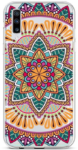 TopQ Samsung A70 silicone Happy Mandala 42548 - Phone Cover - Main image