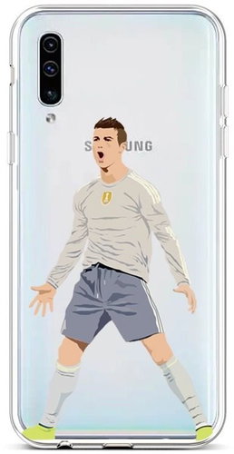TopQ Samsung A50 silicone footballer 42399 - Phone Cover - Main image