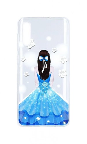 TopQ Samsung A50 silicone Blue Princess 42354 - Phone Cover - Main image