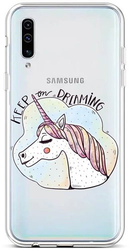 TopQ Samsung A50 silicone Dreaming 42315 - Phone Cover - Main image
