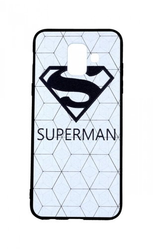 TopQ Samsung A6 3D silicone white Superman 42195 - Phone Cover - Main image