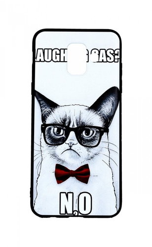 TopQ Samsung A6 3D silicone Grumpy Cat 42181 - Phone Cover - Main image