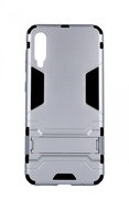 TopQ Samsung A50 with stand silver 41318 - Phone Cover