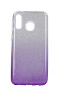 TopQ Samsung M20 glitter silver-purple 40521 - Phone Cover