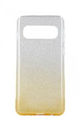 TopQ Samsung S10 glitter silver-orange 39536 - Phone Cover
