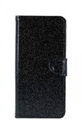 TopQ Samsung J6+ book glitter black 39387 - Phone Case