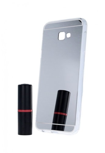 TopQ Samsung J4+ silicone mirror silver 39167 - Phone Cover - Main image