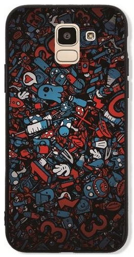 TopQ GLASS Samsung J6 Trash 38446 - Phone Cover - Main image