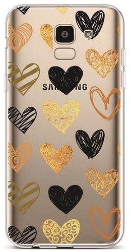 TopQ Samsung J6 Silicone Heart 37941 - Phone Cover - Main image