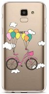 TopQ Samsung J6 silikón Pink Bike 37940 - Kryt na mobil