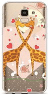 TopQ Samsung J6 silicone Giraffes In Love 37935 - Phone Cover