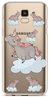 TopQ Samsung J6 silicone Grey Unicorns 37904 - Phone Cover