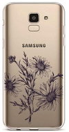 TopQ Samsung J6 silicone Black Daisy 37873 - Phone Cover