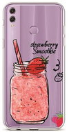 TopQ Honor 8X silicone Strawberry Smoothie 37359 - Phone Cover