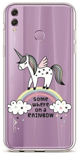 TopQ Honor 8X silicone Somewhere On A Rainbow 37230 - Phone Cover - Main image
